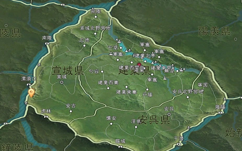 水路が追加された地図
