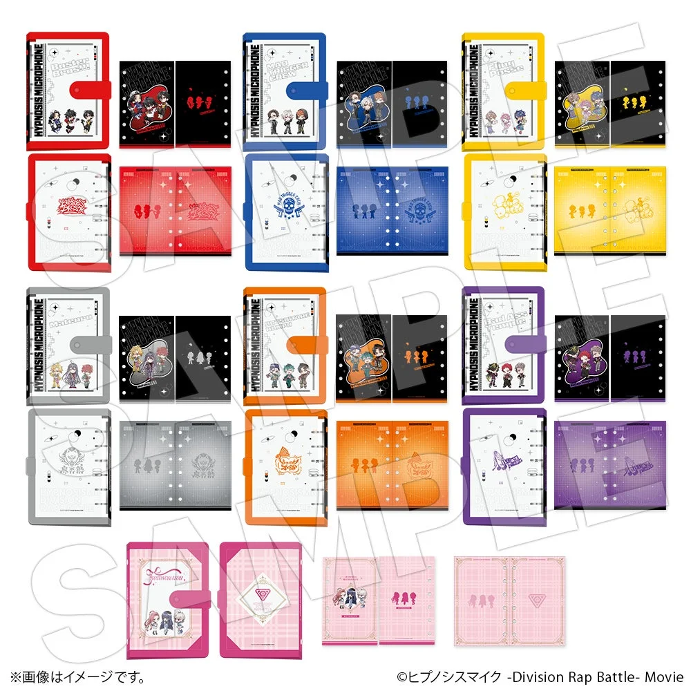 『ヒプノシスマイク -Division Rap Battle- Movie』の多様なバインダーやノートのグッズ