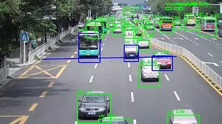 交通量解析の様子