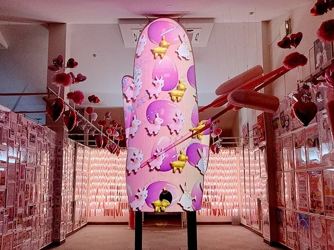 プロジェクションマッピングの様子