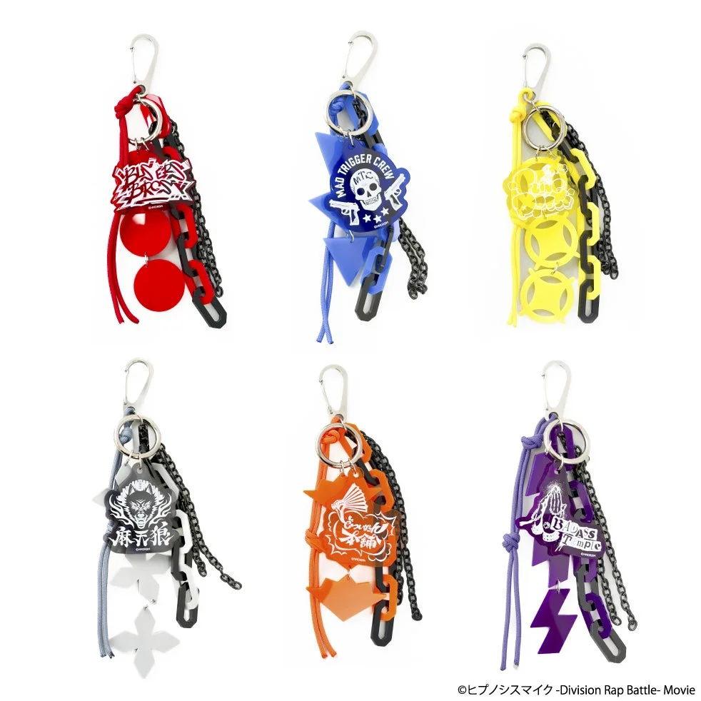 ヒプノシスマイクの6つのディビジョンをモチーフにしたバッグチャーム