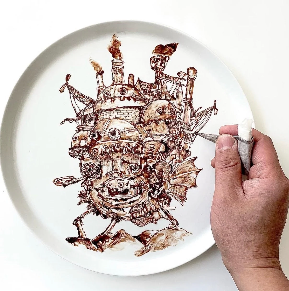 ハウルの動く城のチョコレートアート