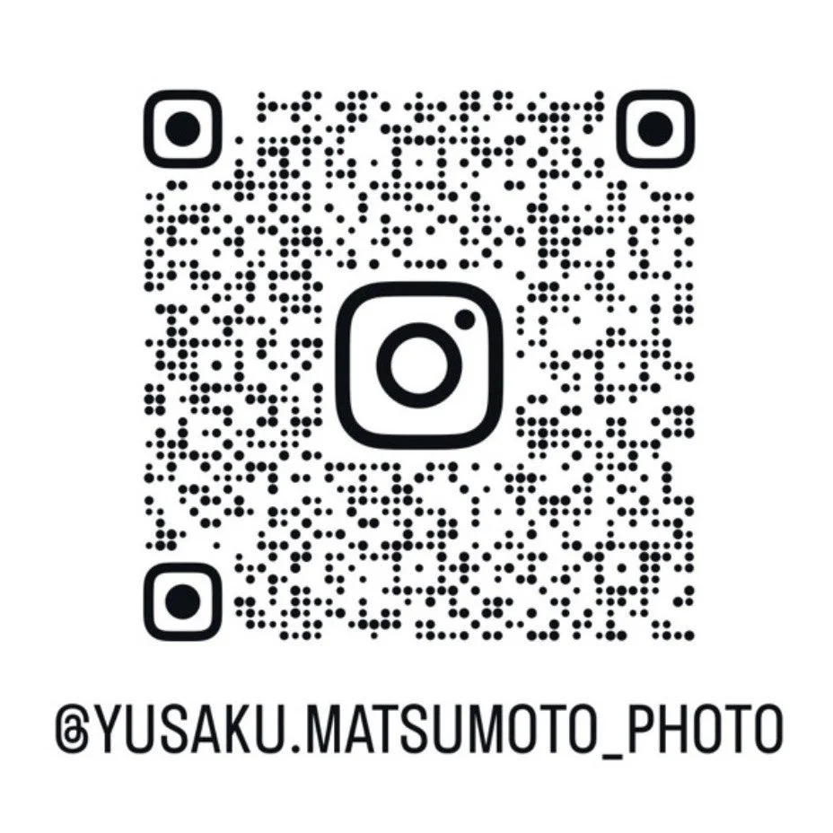 Instagramアカウント「@YUSAKU.MATSUMOTO_PHOTO」へのアクセスを促すQRコードです。