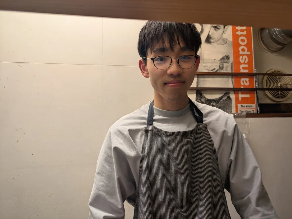 店主の笑顔