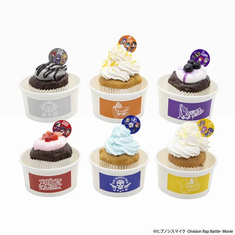 人気作品『ヒプノシスマイク』とコラボした6種類のカップケーキ