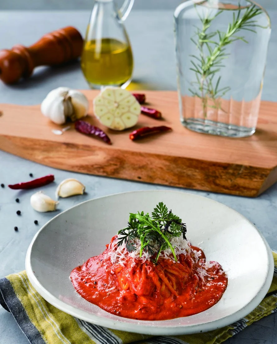 トマトソースのパスタ