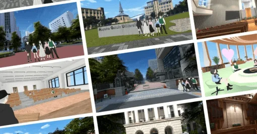 バーチャルキャンパスのコラージュ