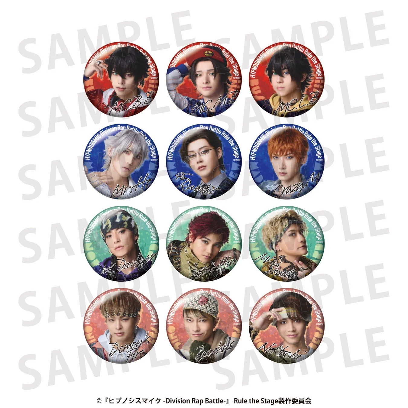 トレーディングホログラム缶バッジAのサンプル画像