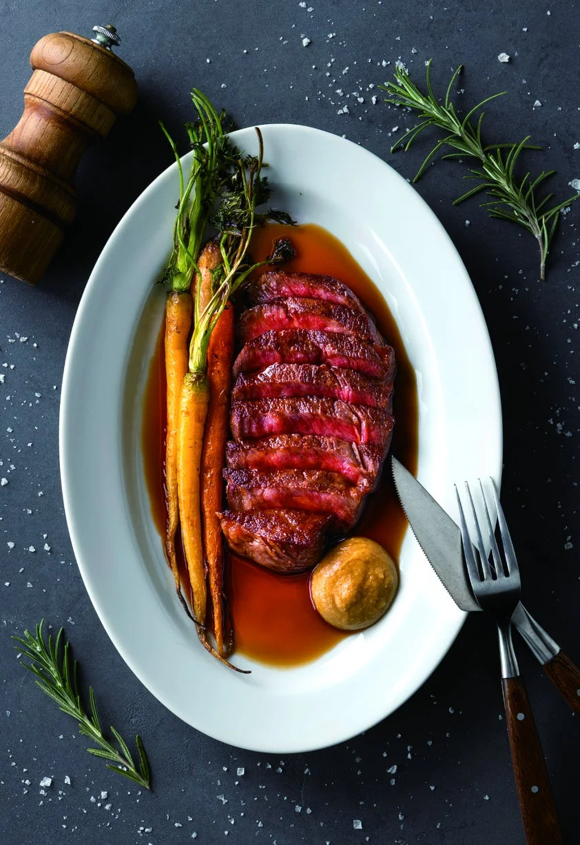 スライスされたステーキ