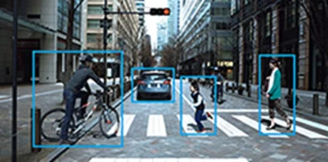 交差点での物体検出