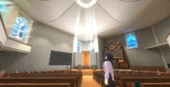 バーチャル空間での教会の内部