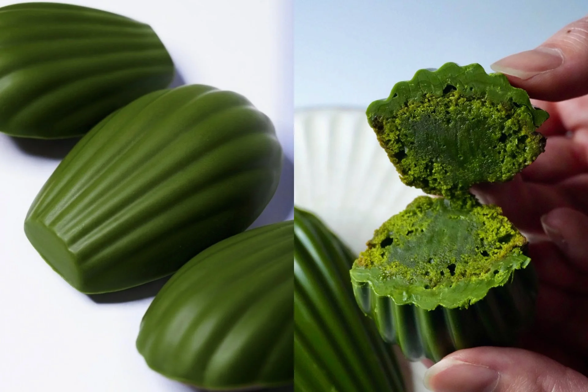 MAMIDORIマドレーヌの断面