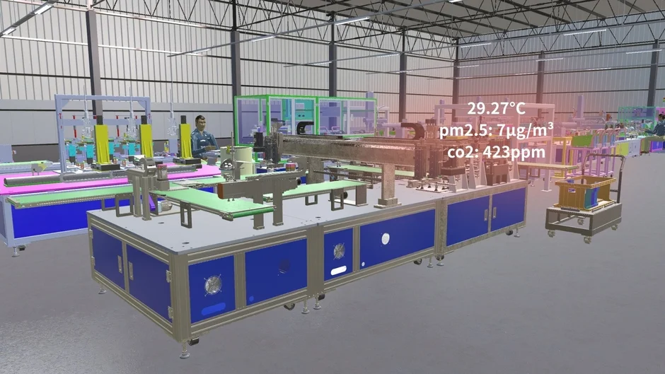 工場内の環境データ表示