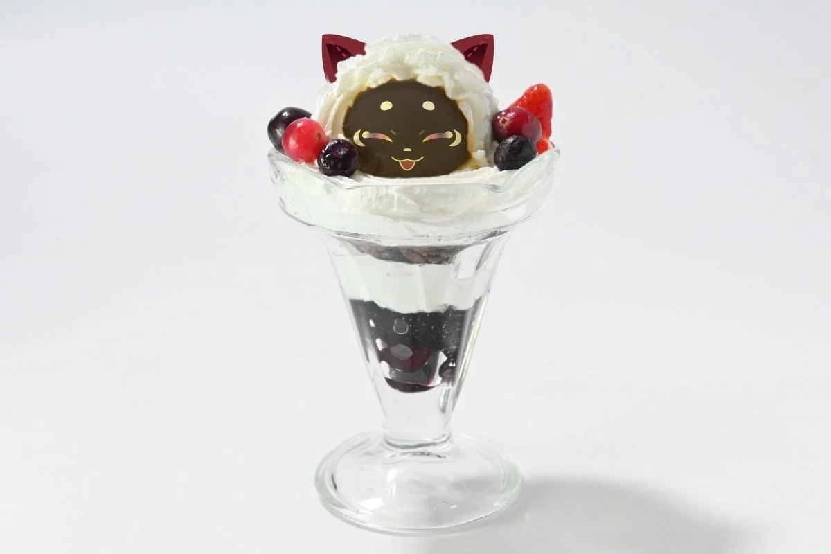 もこもこムーのひんやりバニラアイスパフェ