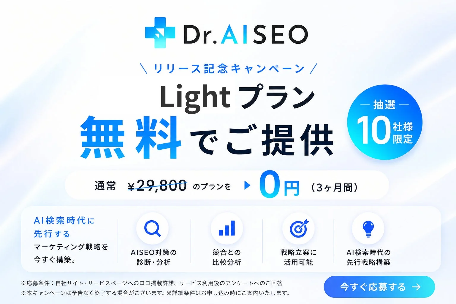 Dr. AISEO リリース記念キャンペーン