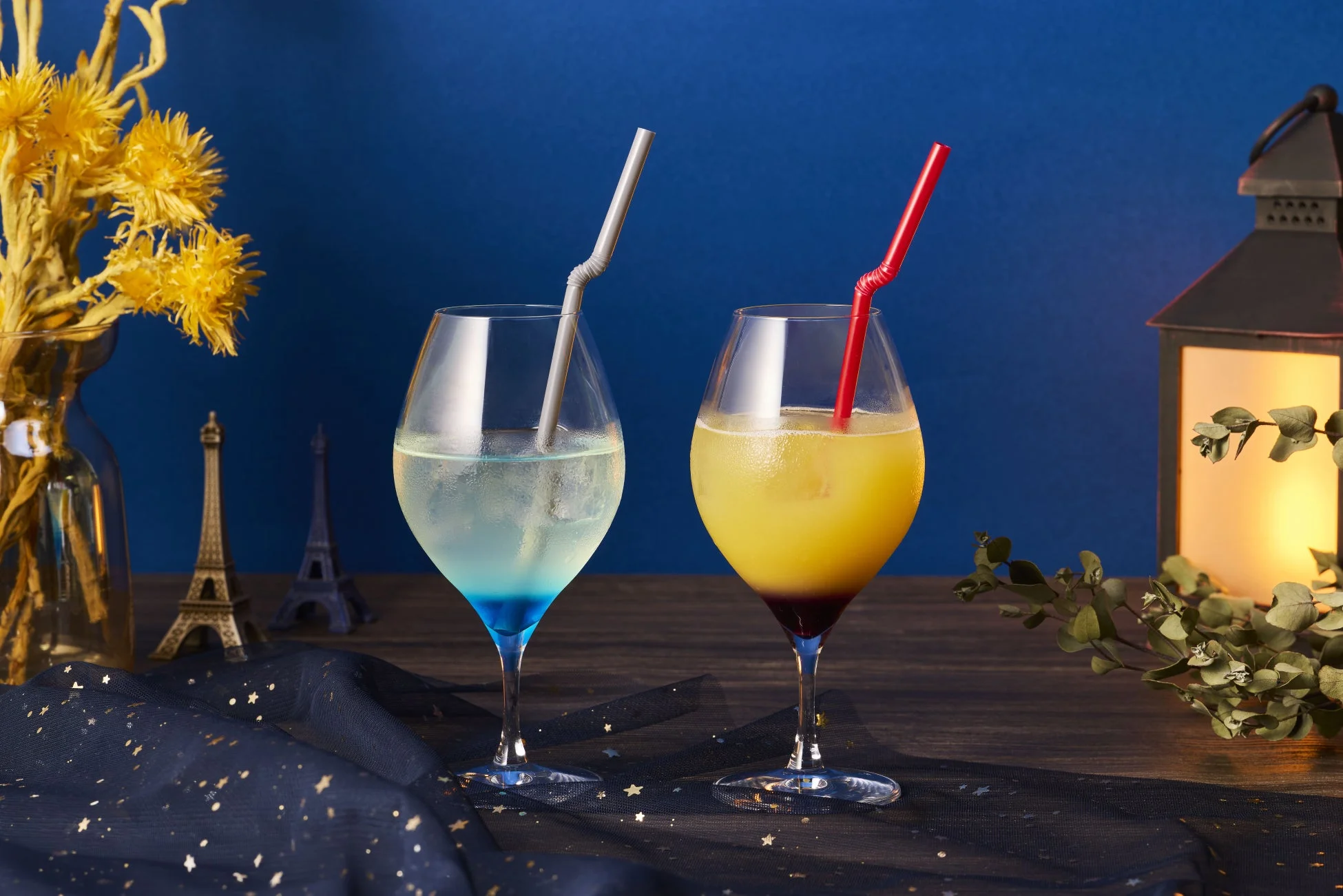 夜のカフェテラスをイメージしたカクテル