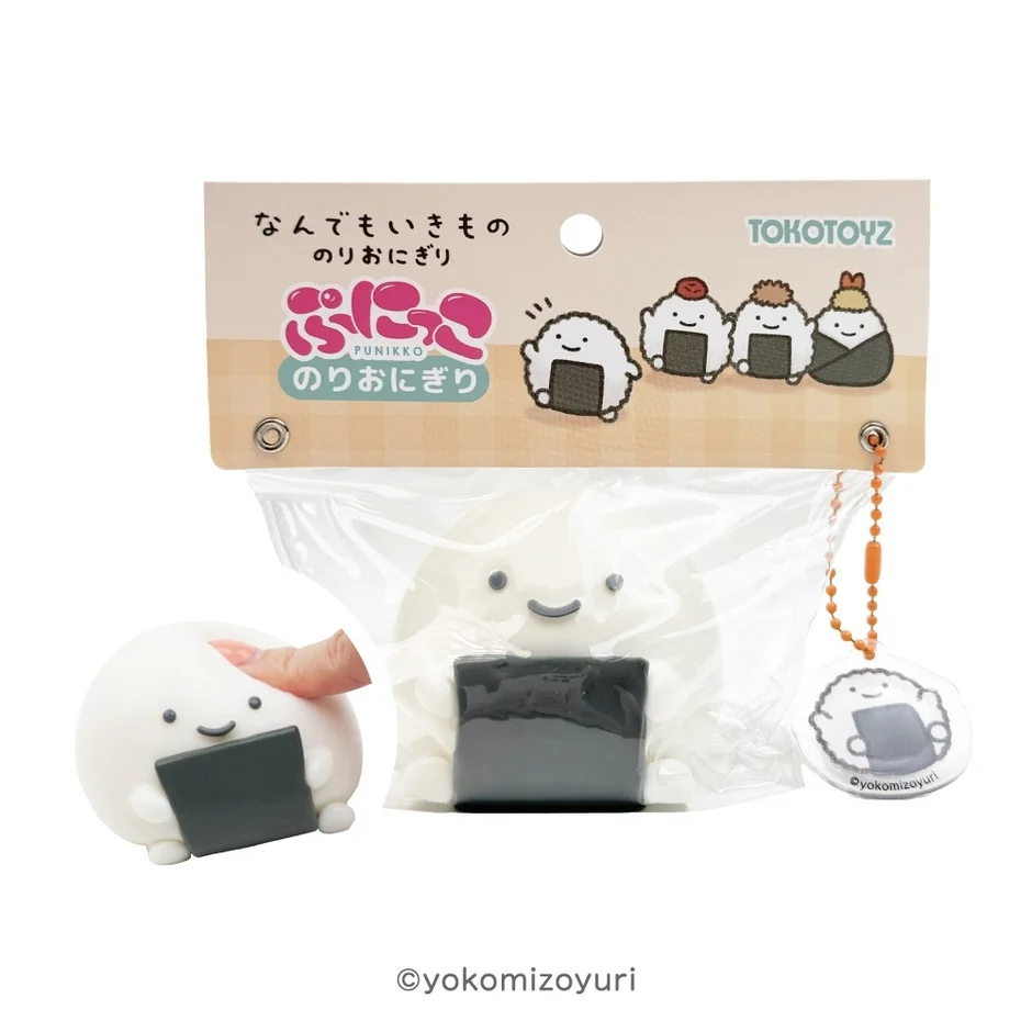 おにぎり,キャラクター,スクイーズ,マスコット,キーホルダー,かわいい,食べ物モチーフ,TOY,TOKOTOYZ,ぷにっこ