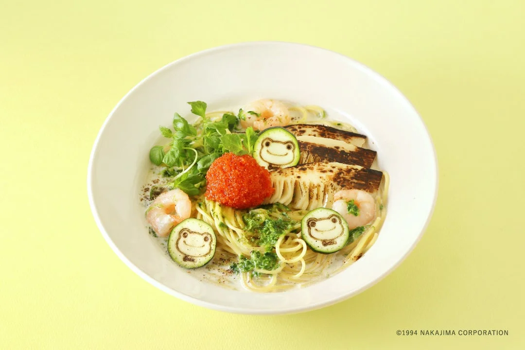 かえるのピクルス ととのう和風クリームパスタ 〜海老と焼きたけのこ〜