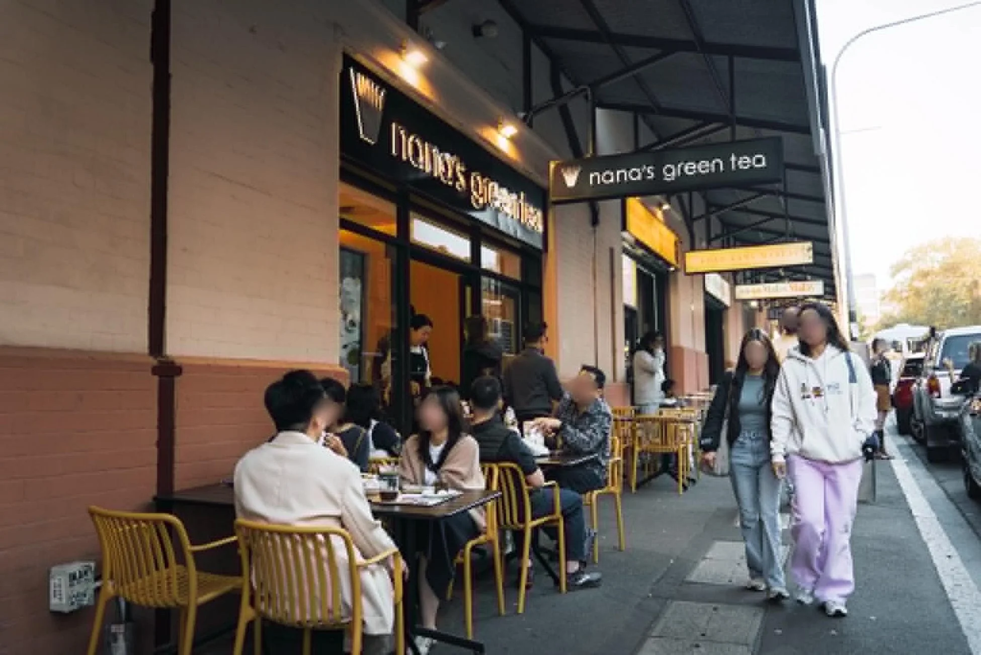 nana's green tea Haymarket Sydney店の屋外席