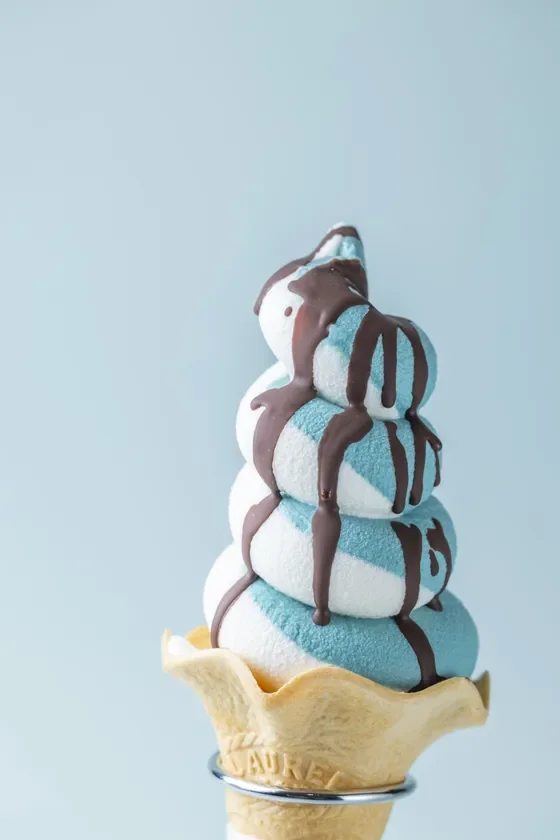 チョコバナナチョコミントソフト