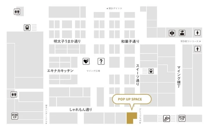 マイングPOP UP SPACEの地図