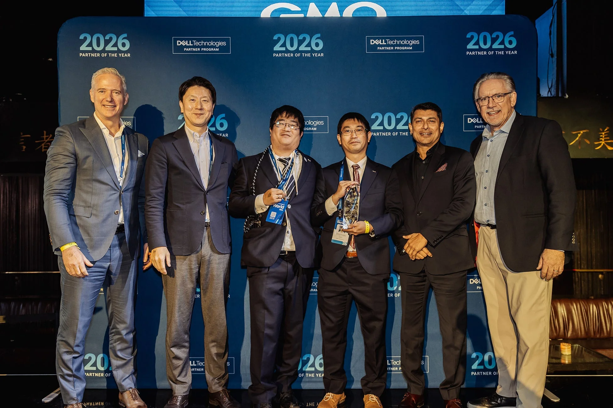 Dell Technologies World 2026にて「Global Alliances Asia Pacific, Japan and Greater China AI Partner of the Year Award」の授賞式の画像