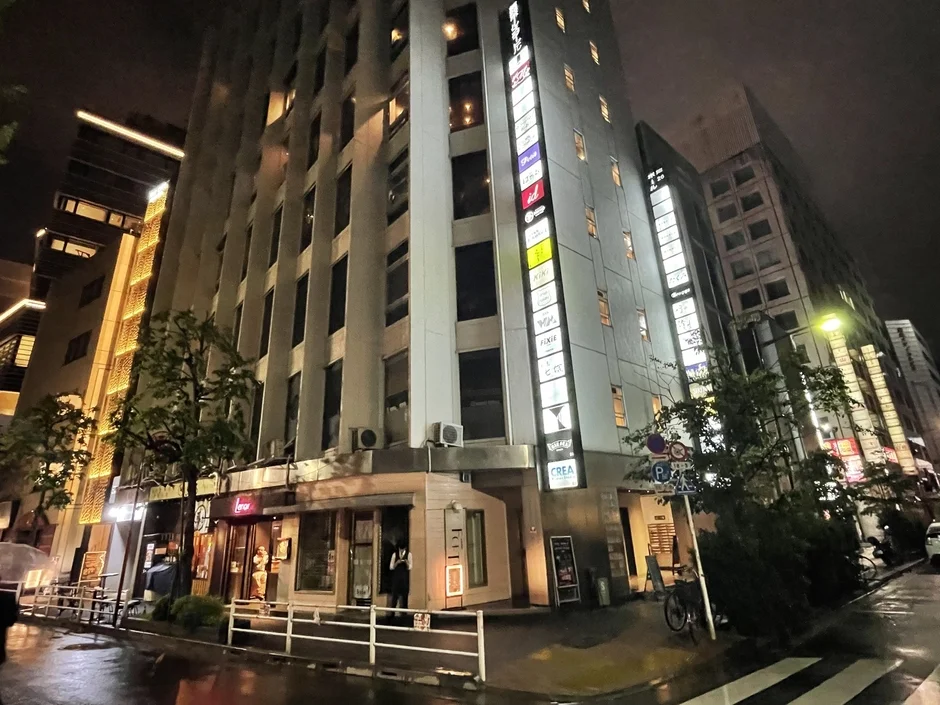 銀座の夜景、ビル