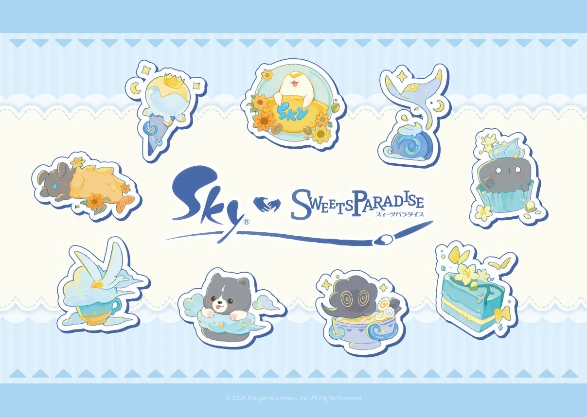 Sky 星を紡ぐ子どもたちとスイーツパラダイスのコラボイラスト
