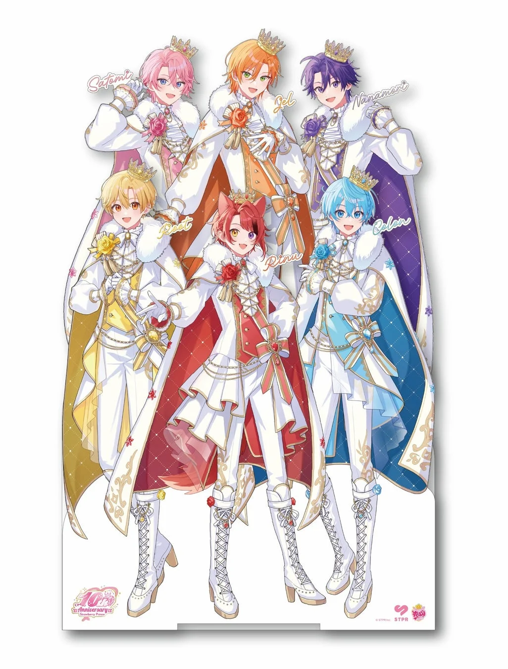 すとぷりメンバーのイラストが描かれたフォトパネル