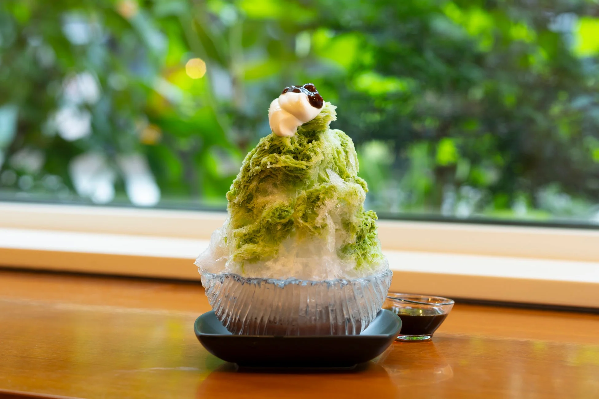 抹茶和三盆かき氷