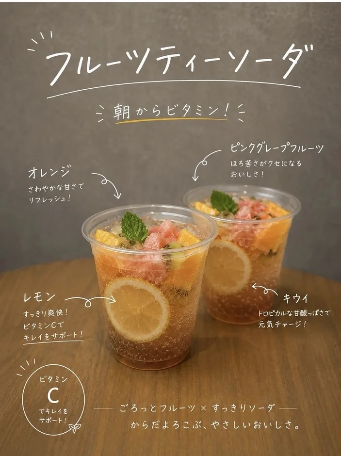 フルーツティーソーダ