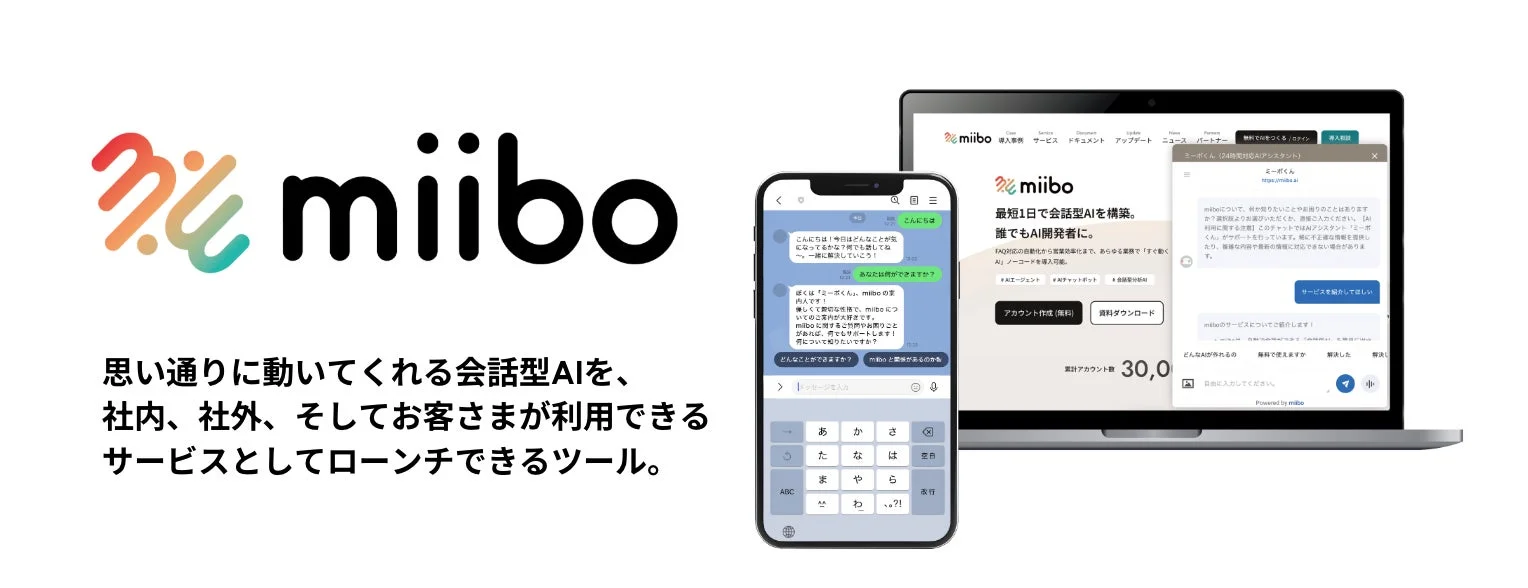 miiboのサービス紹介画面