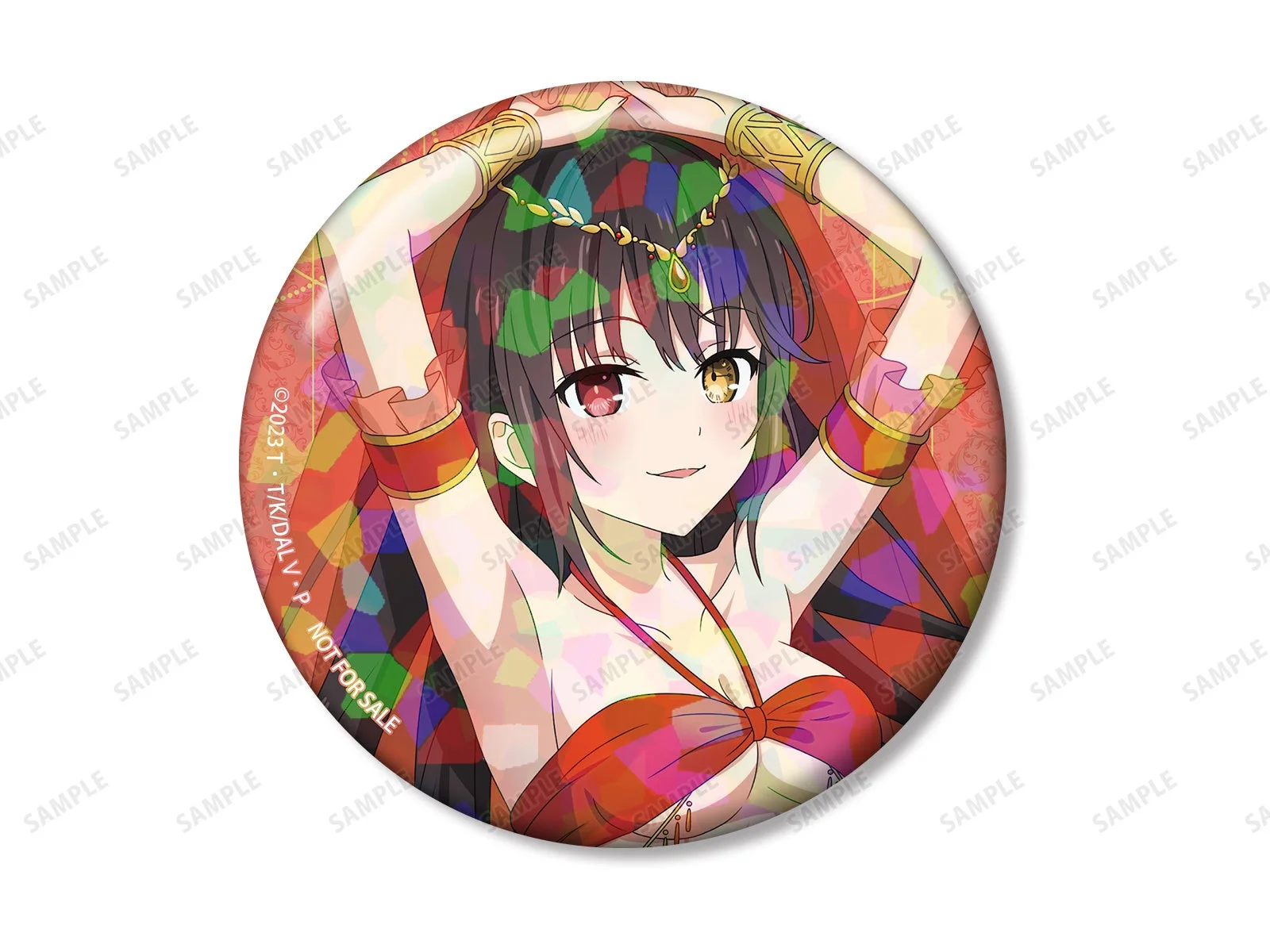時崎狂三 踊り子ver. 75mmホログラム缶バッジ