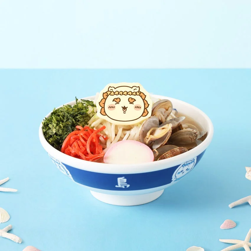 麺料理とちいかわキャラクター