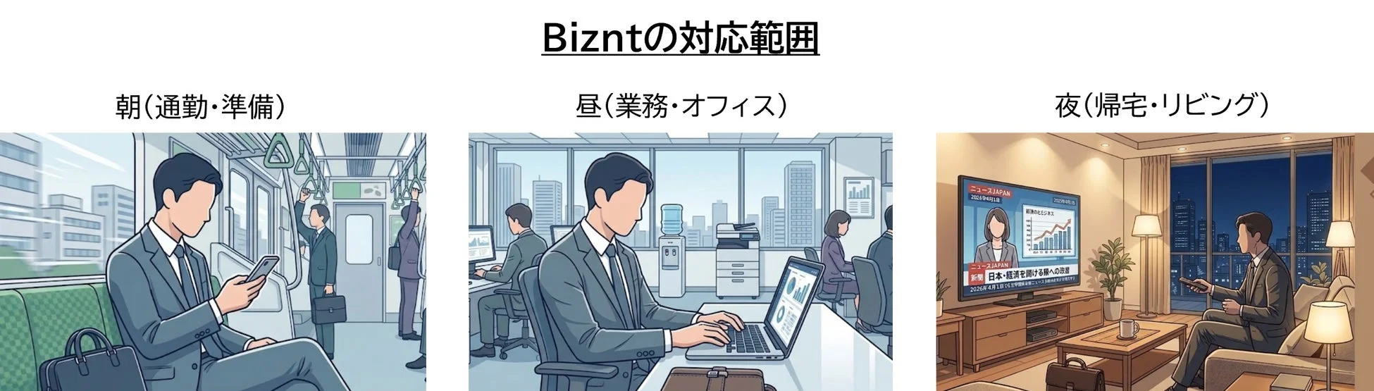 Bizntの対応範囲