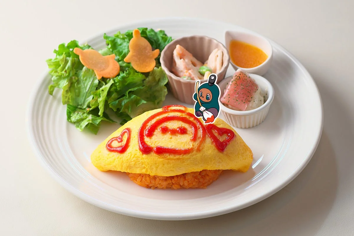 ねるるとおととのお絵かきオムライス