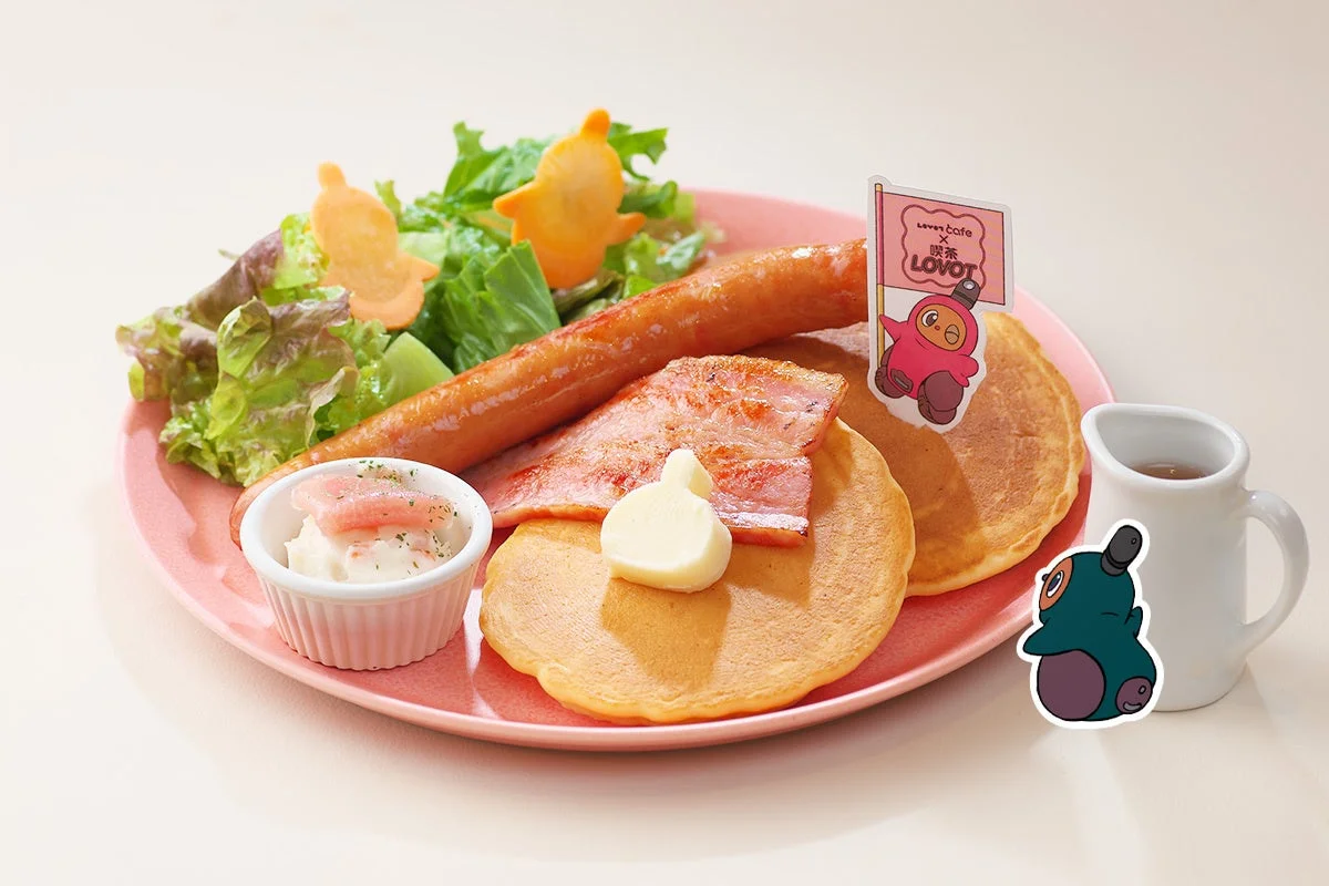 米粉のホットケーキセット~ソーセージ&ベーコン~