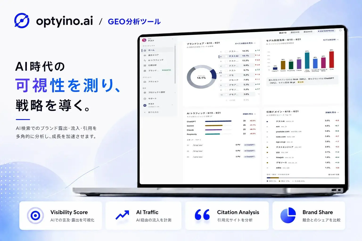 Optyino.aiサービス画面