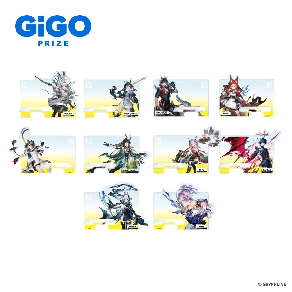 GIGO PRIZEのアクリルスタンド商品ラインナップ