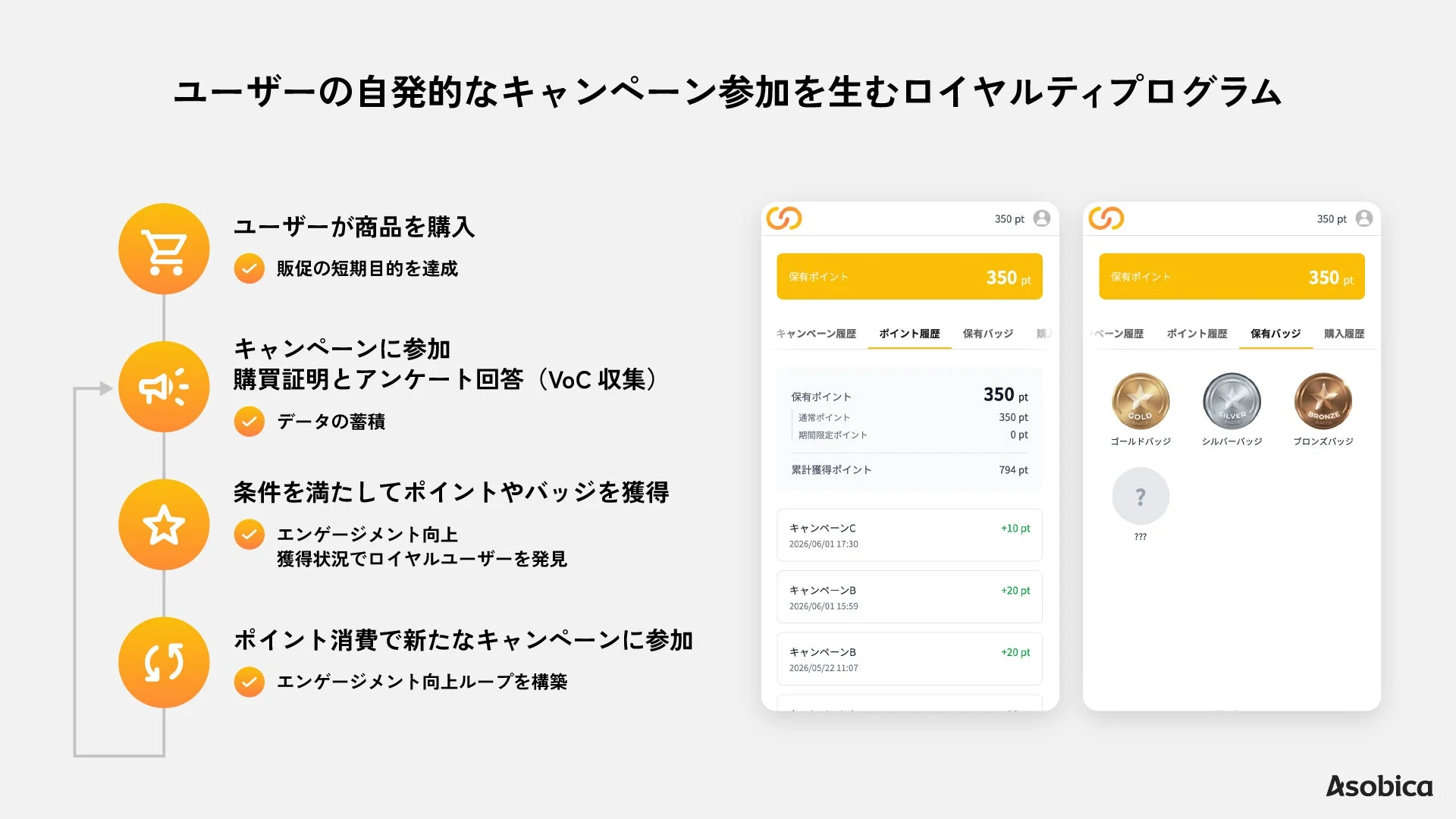 ユーザーの自発的なキャンペーン参加を生むロイヤルティプログラム