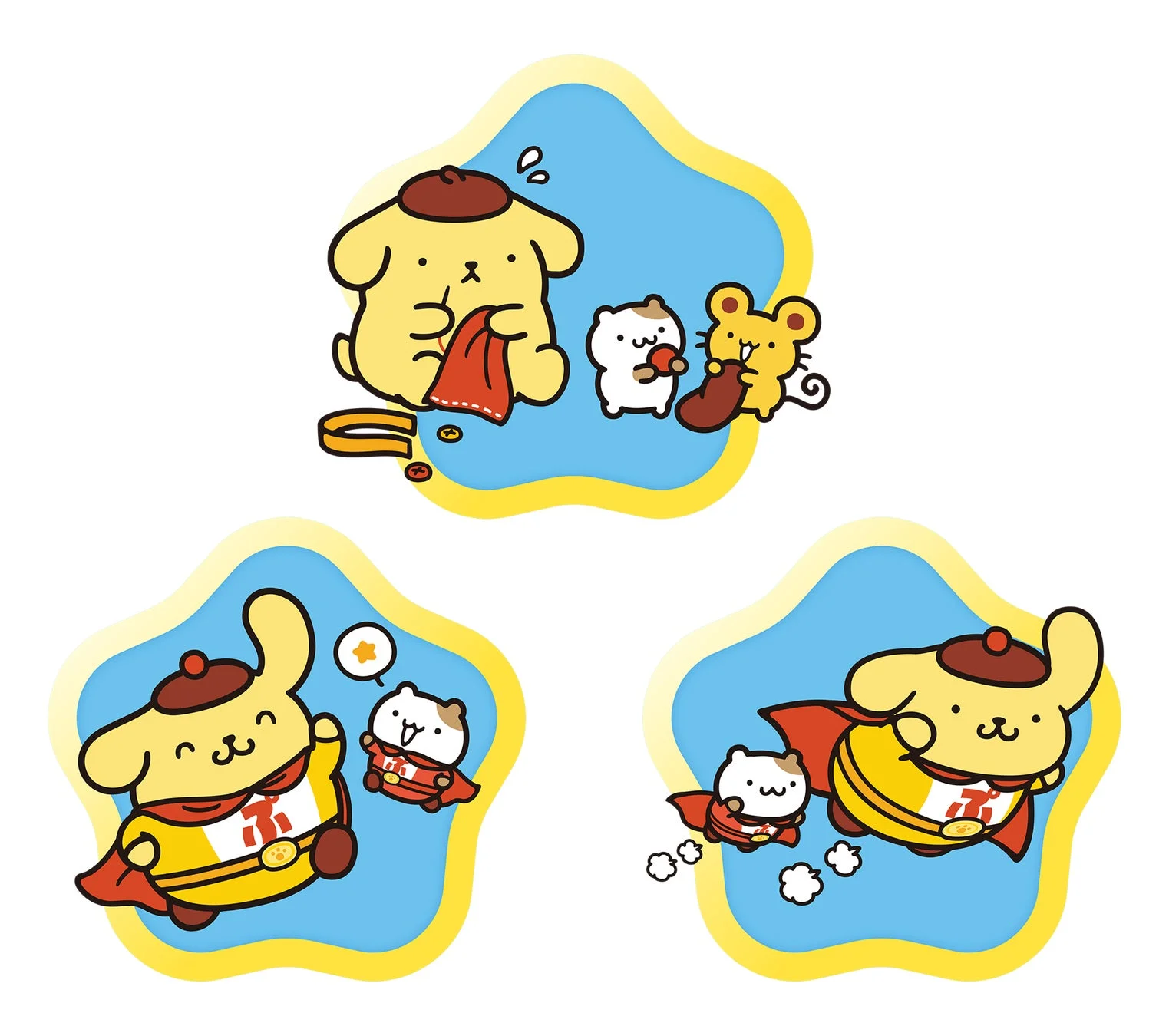 ポムポムプリンの限定デジタルバッジイメージ
