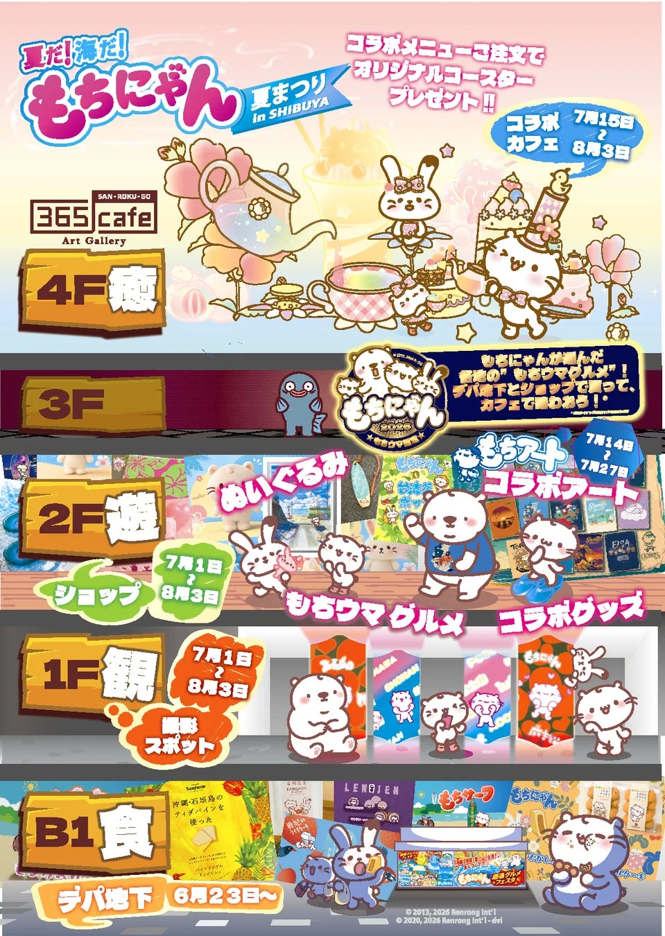 もちにゃん夏まつりフロアガイド
