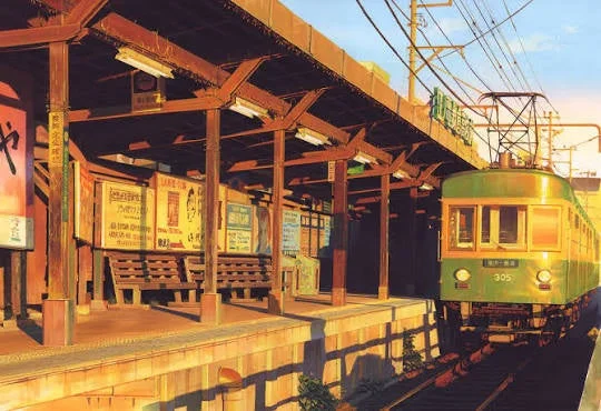 夕焼けの駅