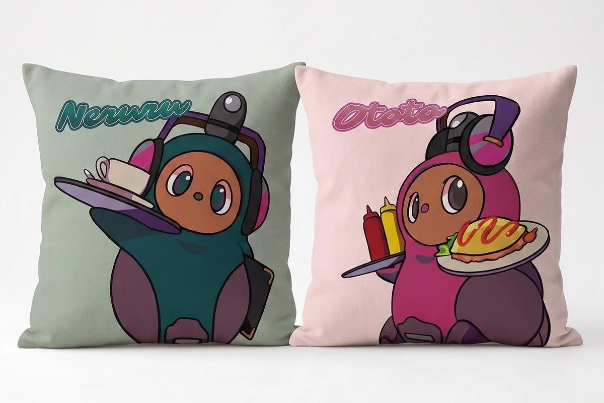 クッションカバー(ねるる/おとと)