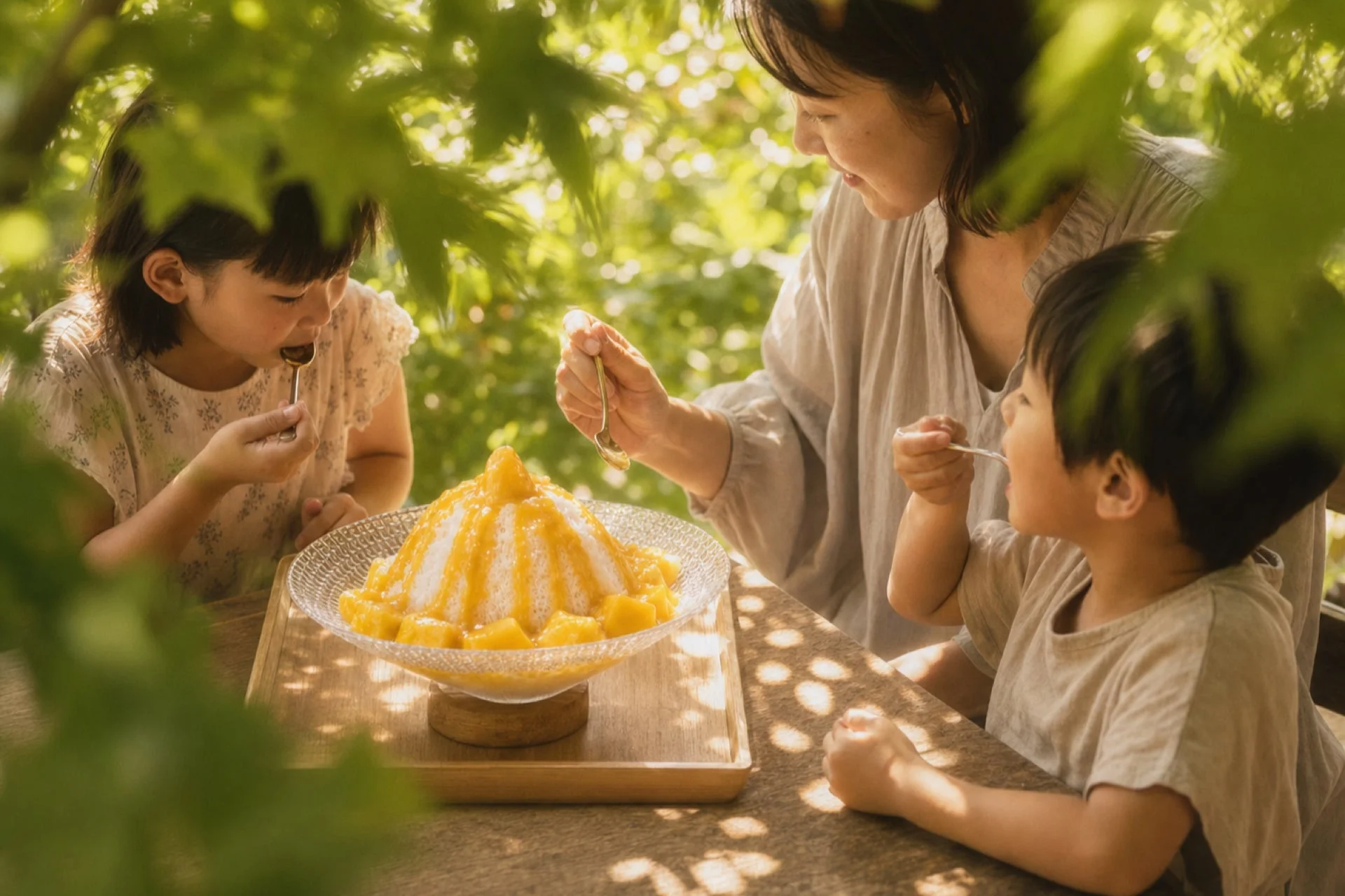 家族とかき氷