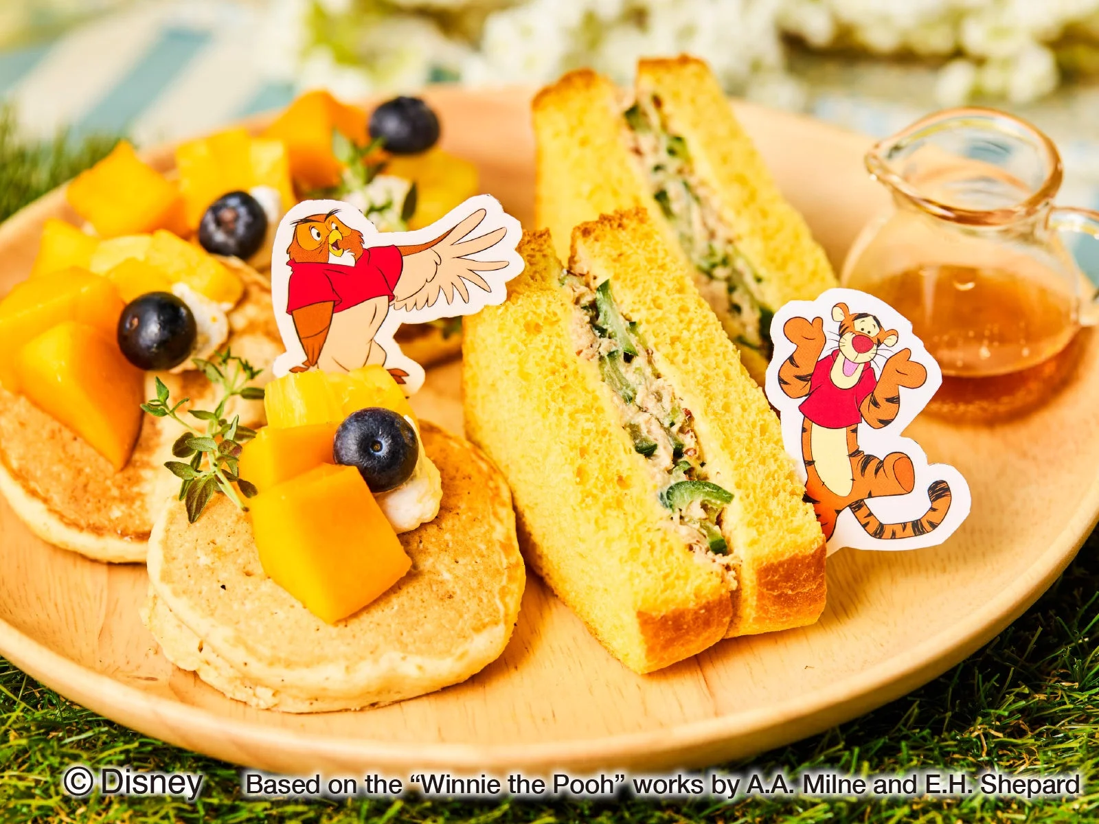 プーさんパンケーキサンドイッチ