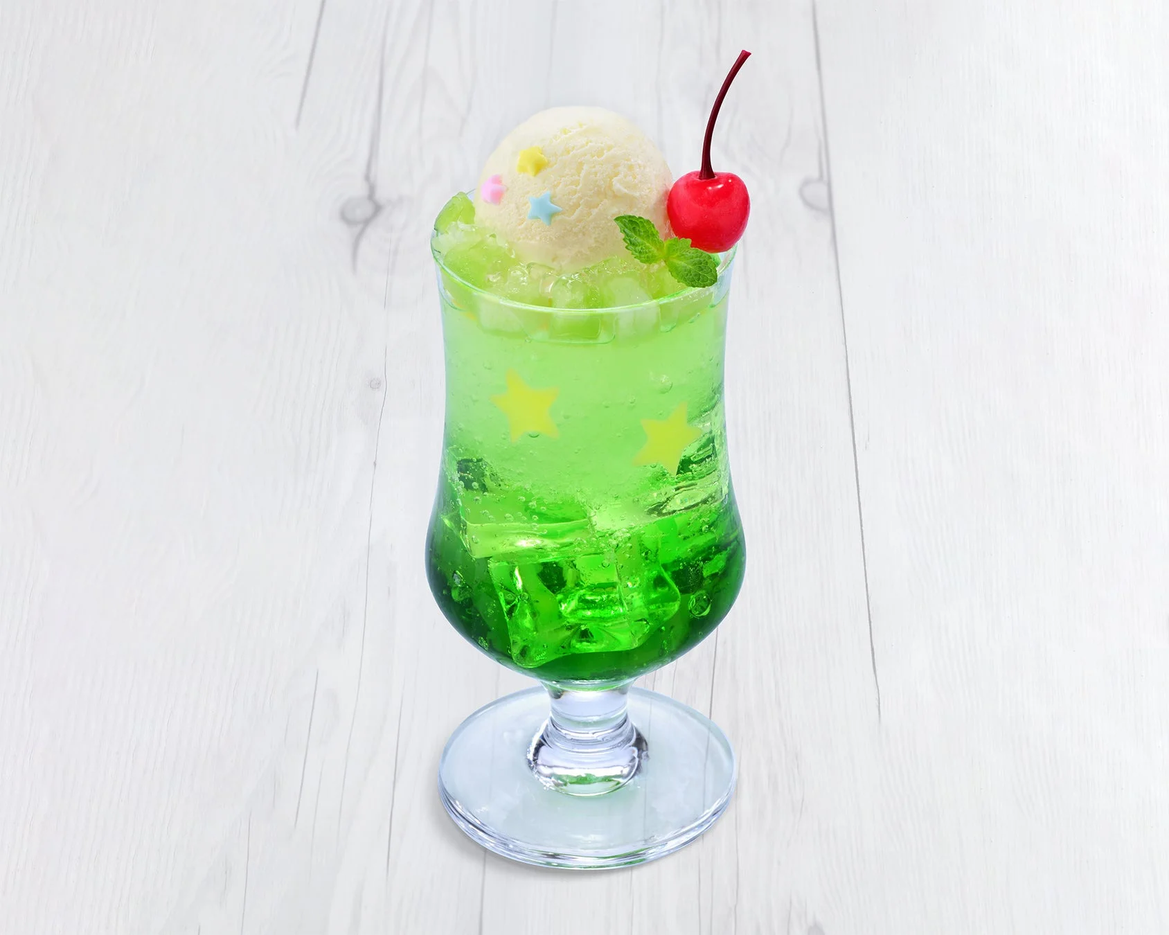 ひとやすみメロンクリームソーダ