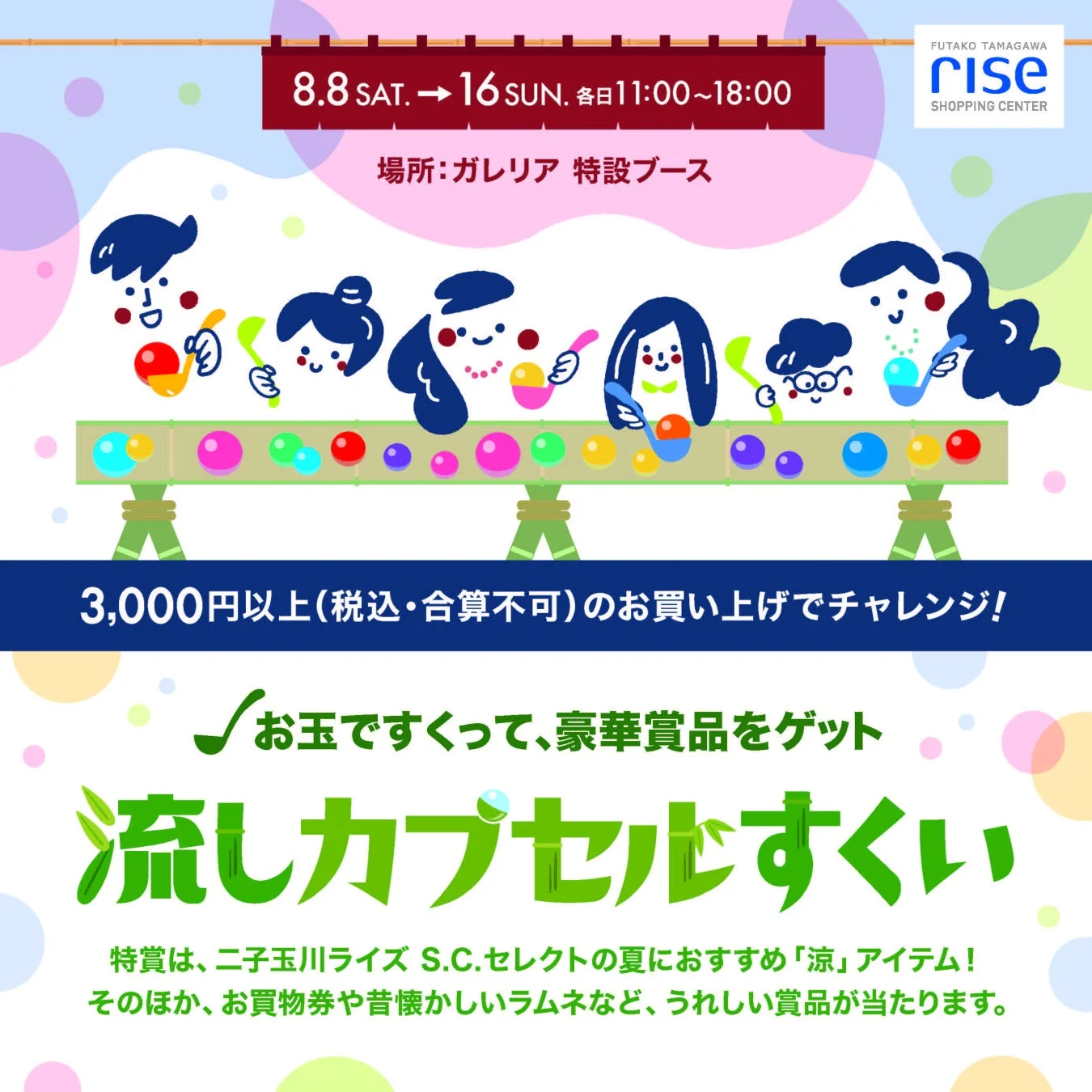 流しカプセルすくい