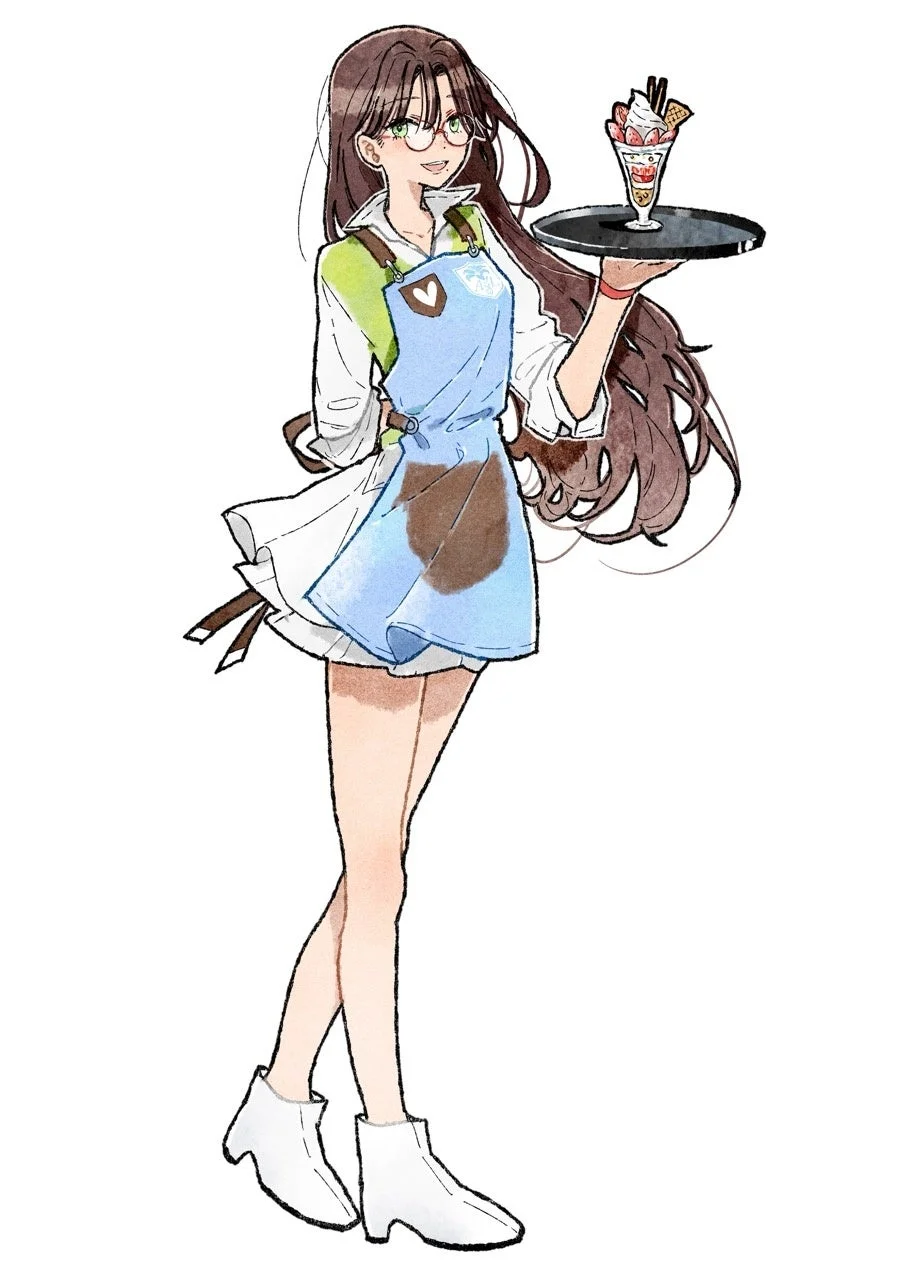 新しいオリジナルキャラクターの集合イラスト