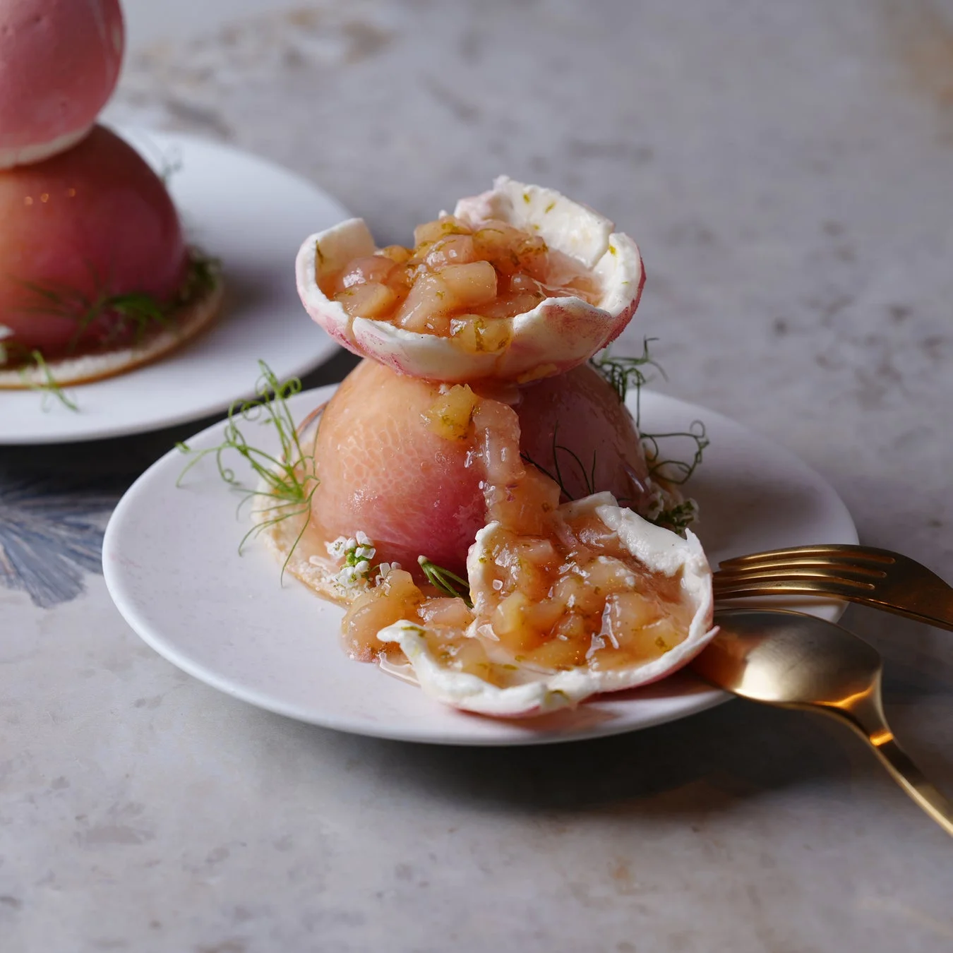 Parfait Peach Bloom 崩した状態